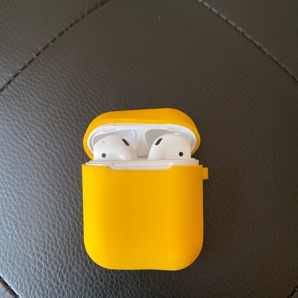 Yellow AirPod case
